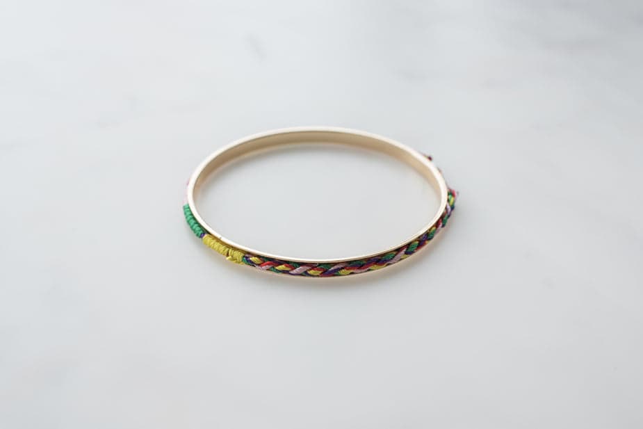 Brazalete trenza multicolor